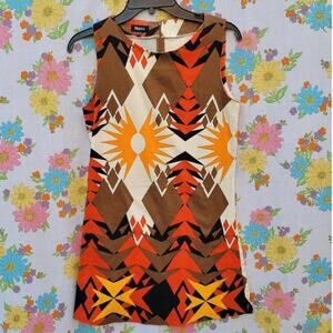 Blanco euro tribal boho dress
